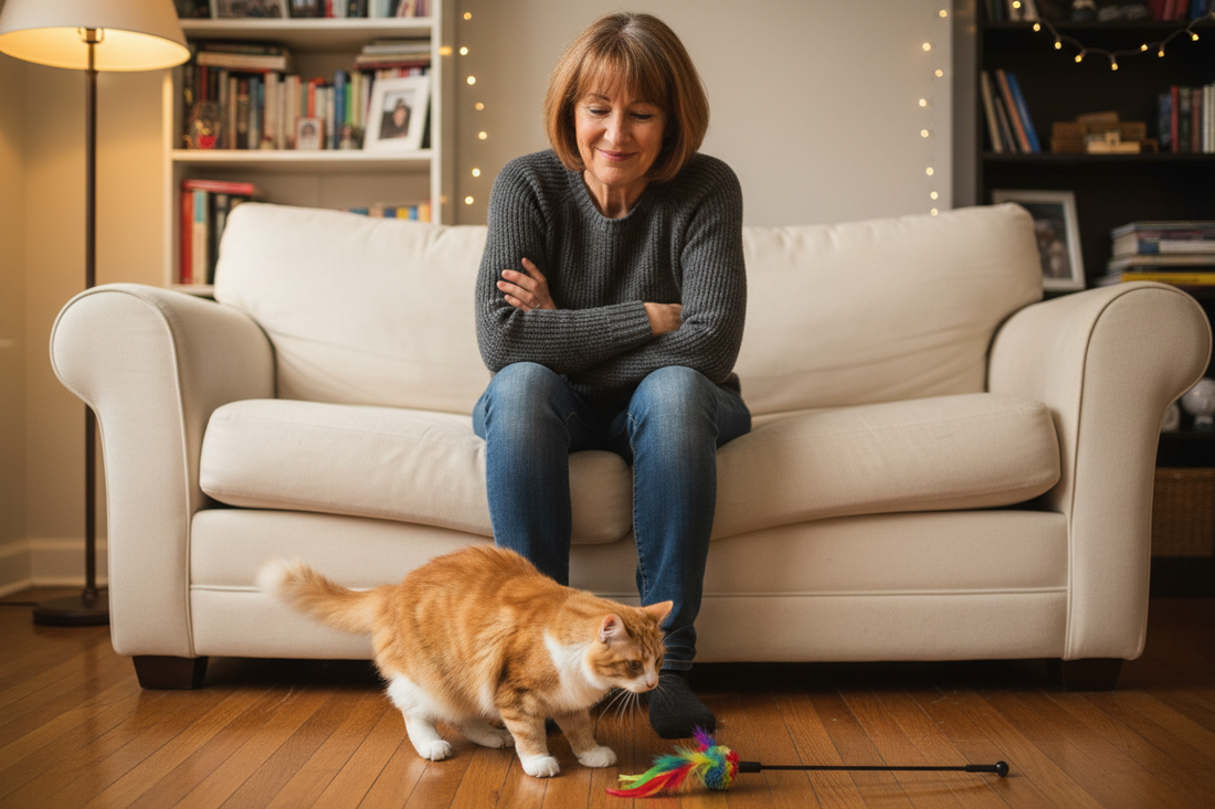 Indoor cat parent wondering if an interactive cat toy will work