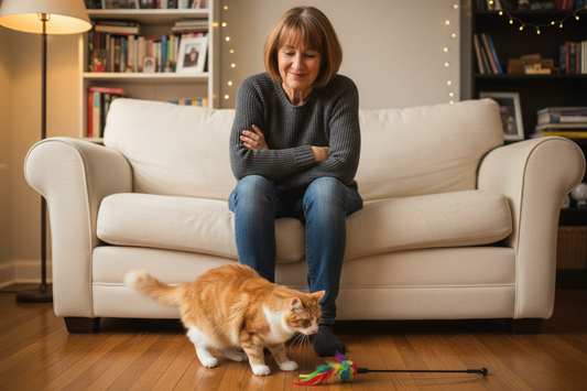 Indoor cat parent wondering if an interactive cat toy will work