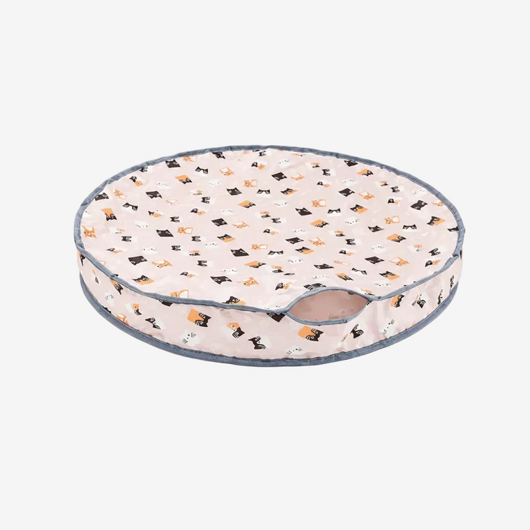 Hunting Cover hide-and-pounce cat toy accessory for indoor play