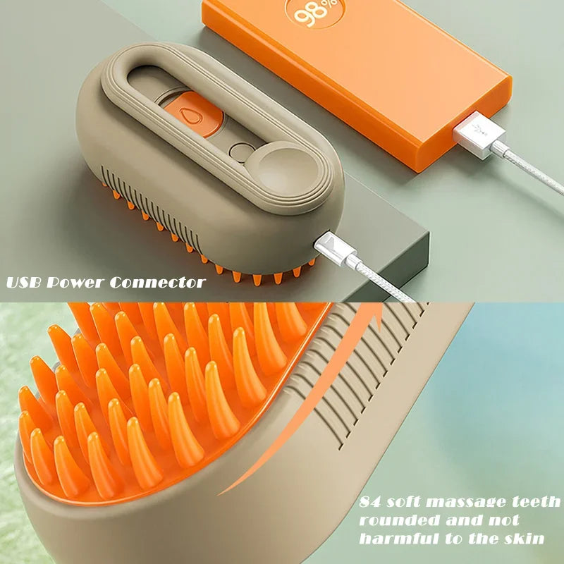 FurMist™ brush for gentle indoor cat coat care