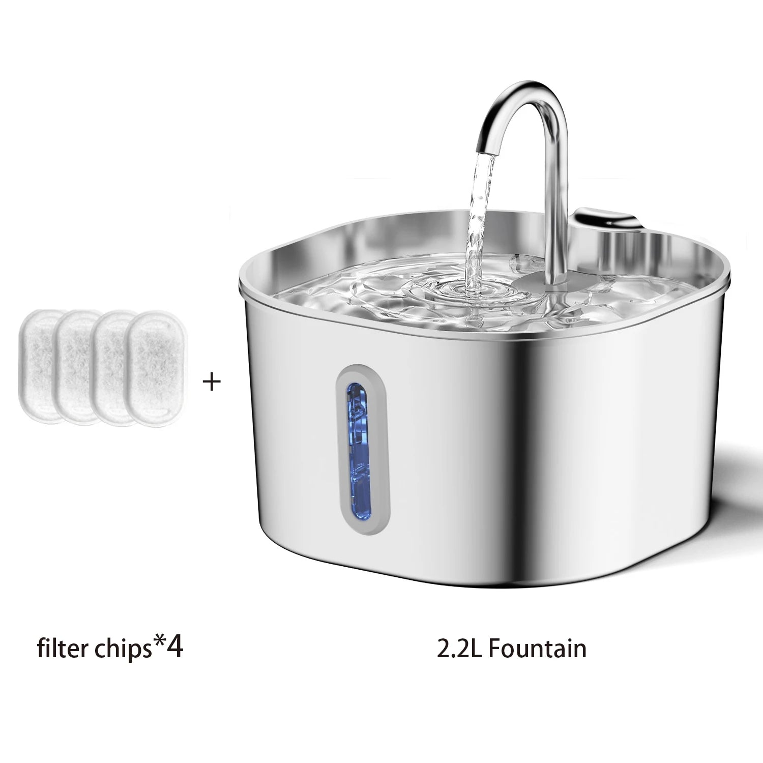 Cat hydration fountain with fresh flowing water
