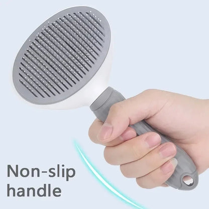Cat brush designed to help collect shedding fur