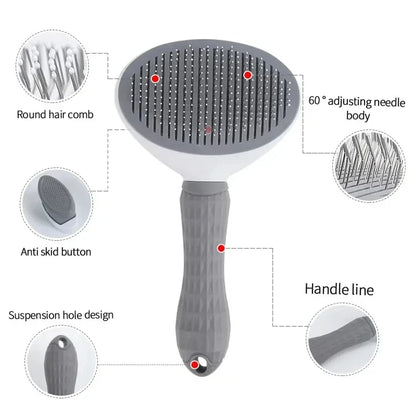 Loose hair remover brush for cats and small pets